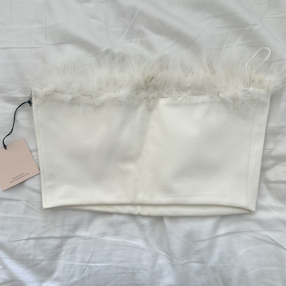 **NWT** Superdown Olivia Strapless Top - Picture 7 of 8